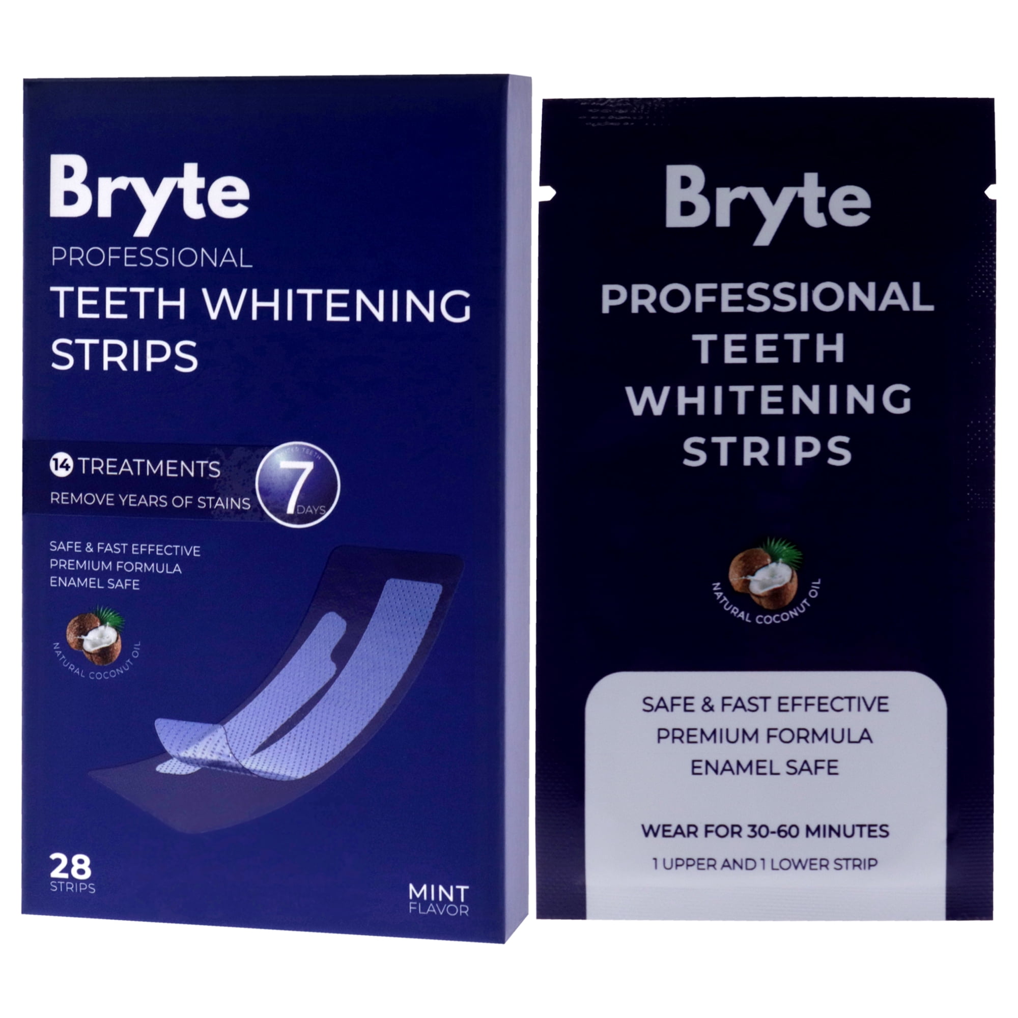 Bryte Professional Teeth Whitening Strips , 28 Pc Strips