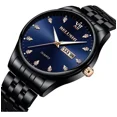 thumbnail image 2 of Reloj Acero Inoxidable Brillantes Fechador Contra Agua Bs Correa Negro, 2 of 8