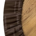 thumbnail image 5 of Ambesonne Geometric Design Fitted Round Tablecloth, Square Art Pattern, 40"- 44" Diameter, Dark Cocoa Umber, 5 of 5