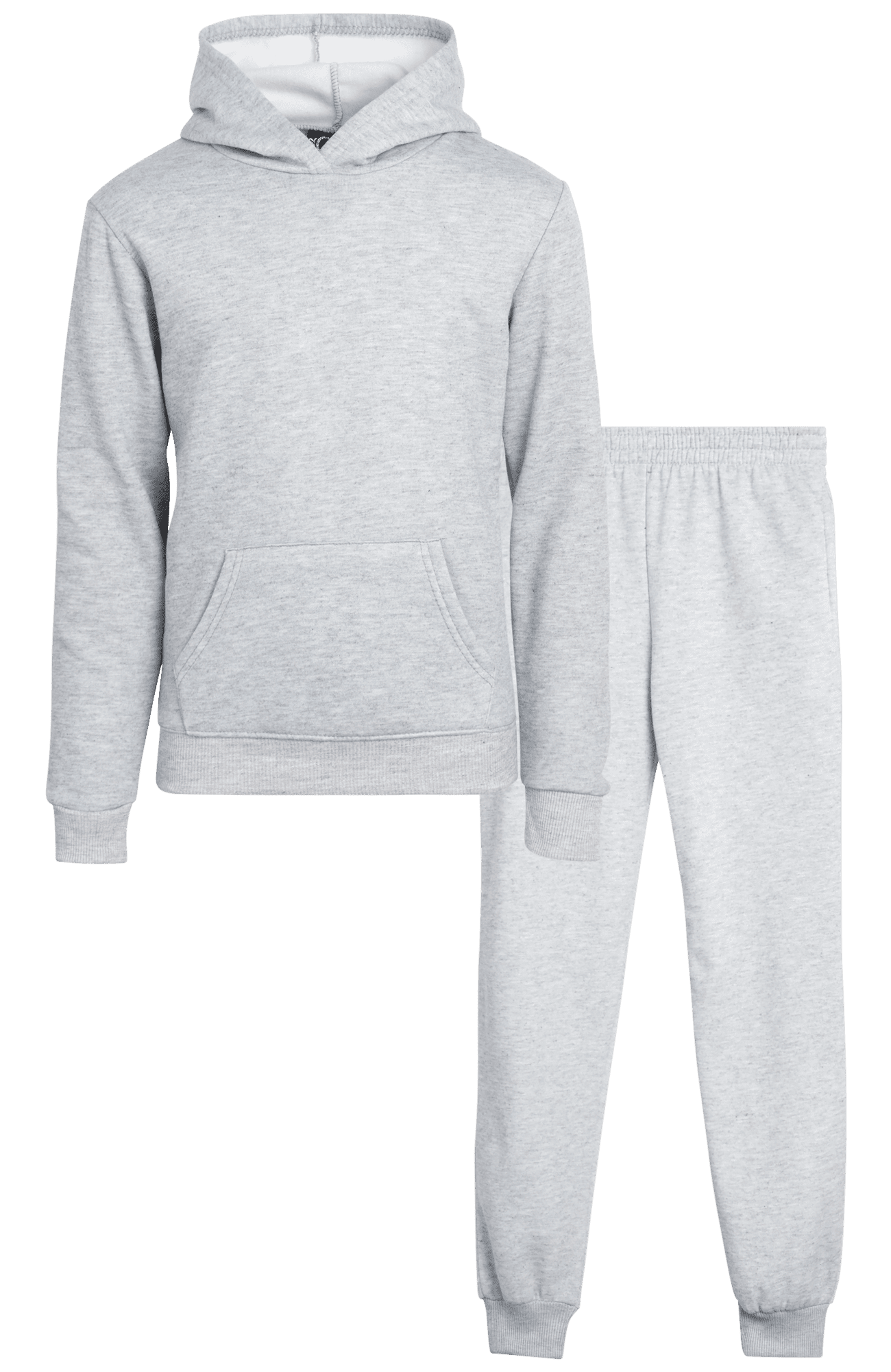 CHERRY RED FLEECE GIRLS SWEATSHIRT JOGGER SET - RED