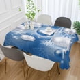 thumbnail image 4 of GZHJMY Christmas Blue Balloons Outdoor Tablecloth 60x90In,Rectangle Table Cover Kitchen Dinner for Outdoor and Indoor Party Holiday Hotel BBQ-Christmas124 Home Decor, 4 of 7