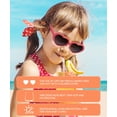 thumbnail image 2 of Lentes de Sol para Niños QALLY con Forma de Corazón Polarizados UV400 3 Pares, 2 of 7