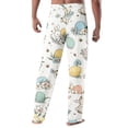 thumbnail image 4 of Domuza Men's Easter Bunny Pajamas Pants Casual Drawstring Stretch Waist Pj Pants Comfy Loose Fit Lounge Sleepwear with Pockets White XL, 4 of 4