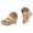 Beige, variant on Espadrilles Wedge Slide Sandals for Women Arch Support Strappy Dress Shoes Ladies Outdoor Slip on Party Sandal Size 6.5 Black