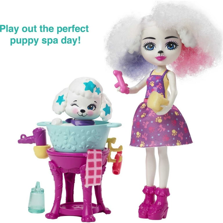 Mattel Enchantimals City Tails Poodle Do Beauty Salon, Playset