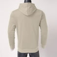 thumbnail image 4 of Gerichy Mens Long Sleeve Hoodies Sweatshirt Hoody Jacket Pullover Hooded Jumper Top Khaki,S, 4 of 4