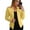 Yellow, variant on utcoco Women's Business Casual Long Sleeve Blazer Jackets Open Front Slim Work Office Blazers