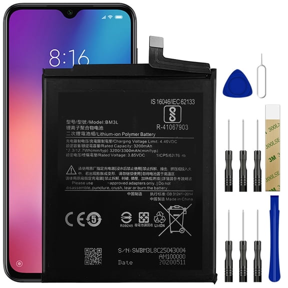 Replacement Battery BM3L For Xiaomi Mi9 M1902F1A M1902F1G M1902F1T Tool