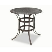 Home Styles Biscayne High Top Bistro Table in Antique Deep Rust Brown