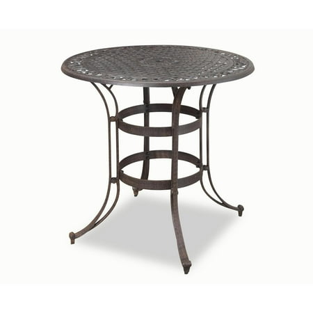 Home Styles Biscayne High Top Bistro Table in Antique Deep Rust Brown