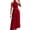Scarlet, variant on Women's Pleated Halter Neck Tie Waist Maxi Dress Belted Silhouette Made with one hundred percent Polyester Fabric