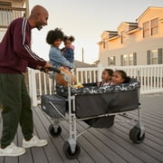 Safety 1st Summit Sprint Quad Wagon Stroller 4 Passenger, Charcoal Camo, Toddler, Unisex