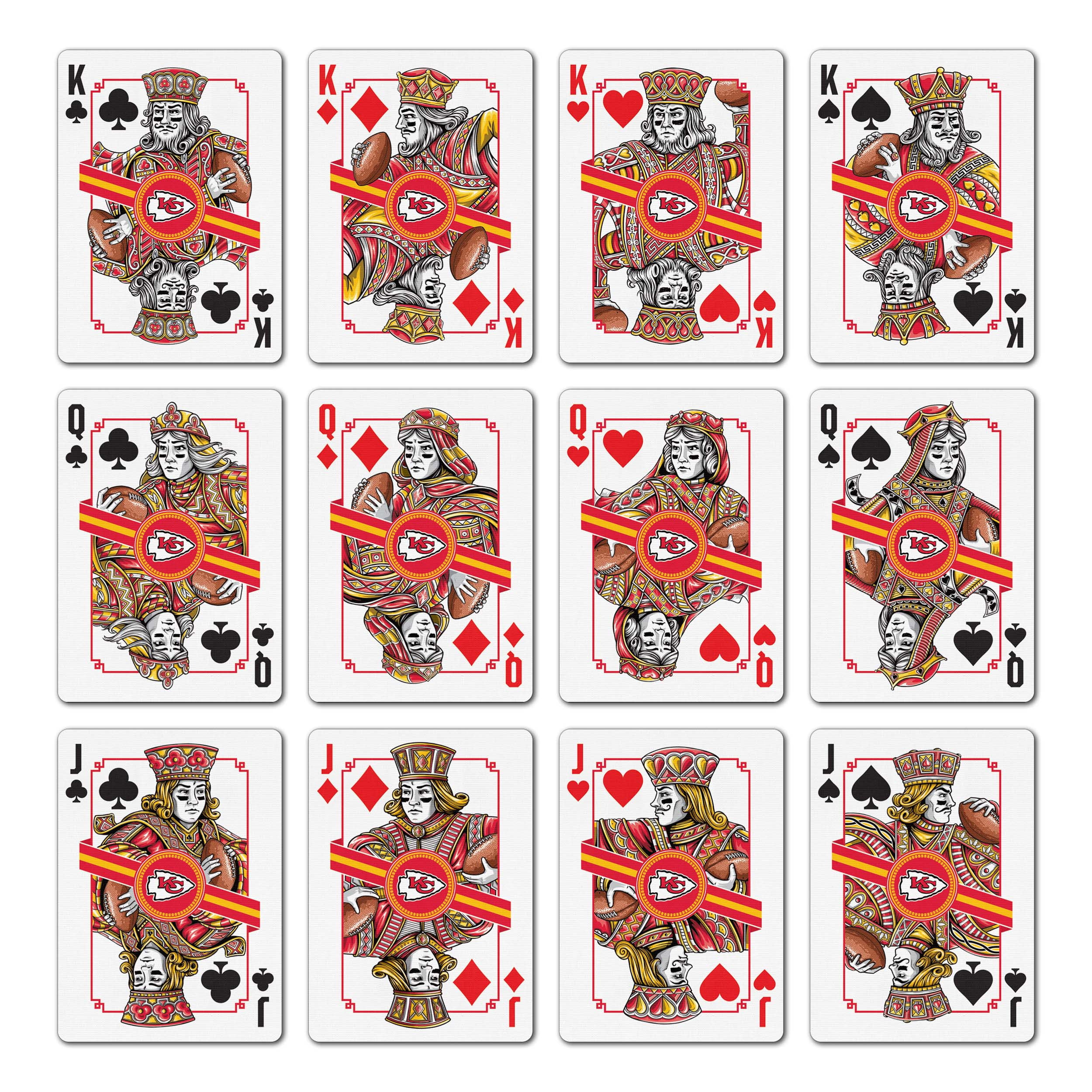 YouTheFan NFL Kansas City Chiefs Classic Series Playing Cards