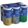 Spectra® Glitter Sparkling Crystals, 6 Assorted Color Jars, 4 Oz.