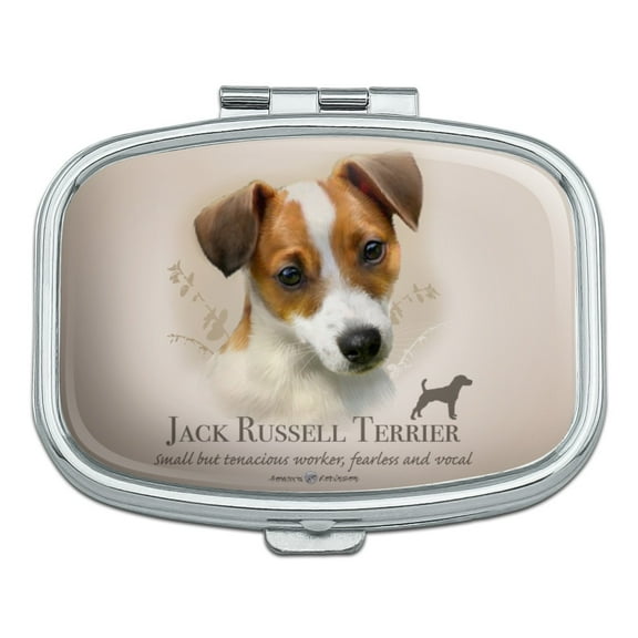 Jack Russell Terrier Dog Breed Rectangle Pill Case Trinket Gift Box