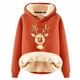 thumbnail image 1 of WILLBEST Sudadera de Mujer Womens Casual Plus Velvet Christmas Series Printed Long Sleeve Hooded Sweatshirt 701 XXXXX-Grande, 1 of 4