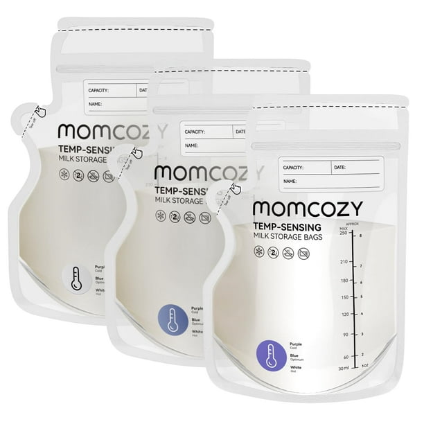 Bolsa de almacenamiento de leche materna Momcozy Temp-Sensing 200 unidades 240 ml