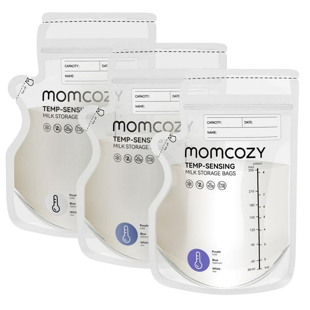 Bolsa de almacenamiento de leche materna Momcozy, 240 ml, 120 unidades, con boquilla