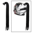 thumbnail image 4 of Casco de motocicleta Dreadlocks mujeres hombres casco Dreadlocks Motocross casco Punk decoración de cabello - Negro shamjiam Pelo de la peluca de cola de caballo, 4 of 8