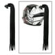 thumbnail image 5 of Gradient 60cm Casco s para Cascos Deportivos Unisex Negro Zulema Pelo de la peluca de cola de caballo, 5 of 8