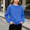 thumbnail image 5 of YOUYEDIAN Base Layer for Boys Casual Long Sleeve Crewneck Solid Color Shirt, 5 of 5