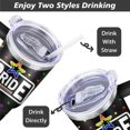 thumbnail image 3 of Pride Cup Gifts for Women Men, Rainbow Hearts Stainless Steel Insulated 40 Oz Tumblers with Handle and Straw, LGBT Pride Month Water Bottle Mug (1 PC), 3 of 7