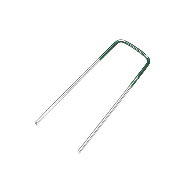 Clavos U de 100mm 3.9 pulgadas 3mm Diámetro de Acero Carbono Galvanizado Paquete de 20