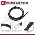 thumbnail image 4 of Unique Bargains 1 Pc Battery Inverter Cable Battery Cable 3/8" 5/16" Lug 1/0 AWG Gauge 6.5FT Black Tinned Copper, 4 of 7