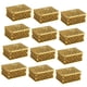 thumbnail image 1 of Elegantes cajas de dulces con diseño de cuadrícula para recuerdos de boda (juego de 12) Un oro, 1 of 9
