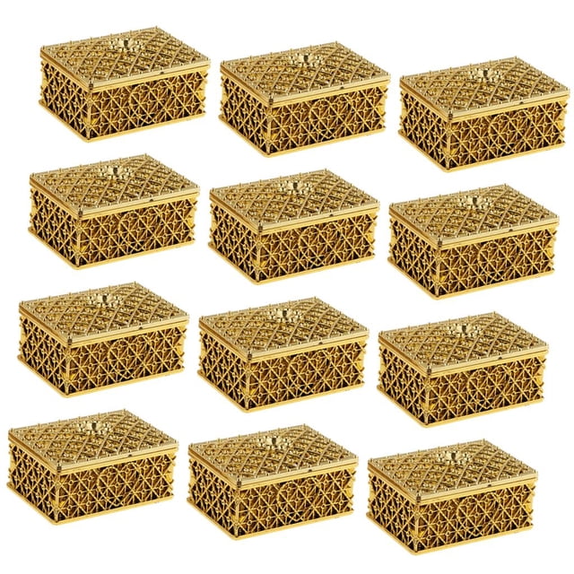 12 Piezas Cajas de Dulces Yotijar Maleta de Caramelos Oro