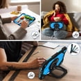 thumbnail image 6 of Heavy Duty Shockproof Case for Samsung Galaxy Tab A11+,Anti drop silicone+PC Layer Protective Case 360 ° Rotating Square Handle Stand With Shoulder Strap,Blue,For Galaxy Tab A11+, 6 of 8