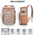 thumbnail image 3 of Sacred Vintage Traditional Mandala Insulated Cooler Bag - 20L Durable Picnic Backpack for Families & Travelers, 3 of 6