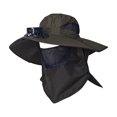 thumbnail image 2 of Solar Fan Hat Solar Powered Fan Hat Hat with Fans Solar Power Solar Fan Hats for Men with USB Rechargeable Fishing Hat for Men Sun Protection Cap with Face Neck Flap Strong Airflow Hat Outdoor Hiking, 2 of 7