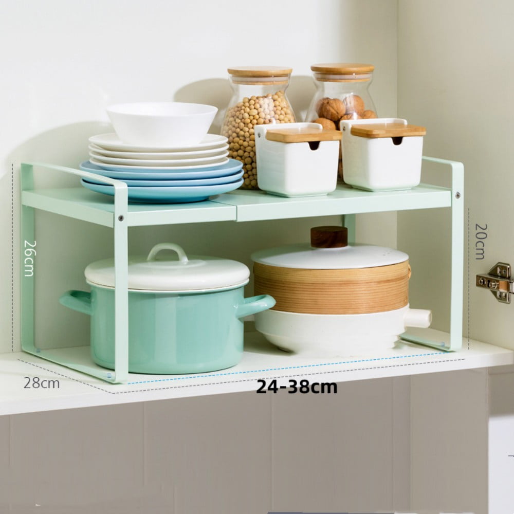 Bomutovy Expandable Kitchen Shelves Organizer, Adjustable Shelf