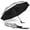Silver/Black, variant on UV Umbrellas for Sun Protection 46 Inch,UPF 50  Travel Folding Sun Umbrella Auto Open Windproof Compact for Men Women