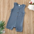 thumbnail image 4 of Newborn Kid Baby Boy Girl Sleeveless Knitted Romper Jumpsuit One-Piece Clothes Blue 18-24 Months, 4 of 6