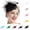 Black, variant on Women's Fascinator Hat LSQii Hair Clip Beret Pillbox Hat Pink Floral Mesh Ribbons Headband Sweet for Spring Summer Tea Party Church Bridal Wedding