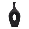 thumbnail image 6 of Decorative Open Cut Ceramic Vase for Living Room Decor - Ideal Home Decor Accents for Bedroom, Office Desk, and Table Centerpiece - Modern Flower Vase for Shelf and House - 19", Black, 6 of 13