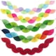 thumbnail image 3 of Xiao Hua 5 elegantes banderines colgantes de papel, banderines de abanico, decoraciones únicas para bodas, fiestas y el hogar, color macarrón., 3 of 4
