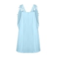 thumbnail image 5 of Kagetolytai Tank Top for Women Women's Tank Top Summer V Neck Strapless Casual Lace Tank Top T-Shirt Tops Women's Blouse Womens Tops Blue S, 5 of 5
