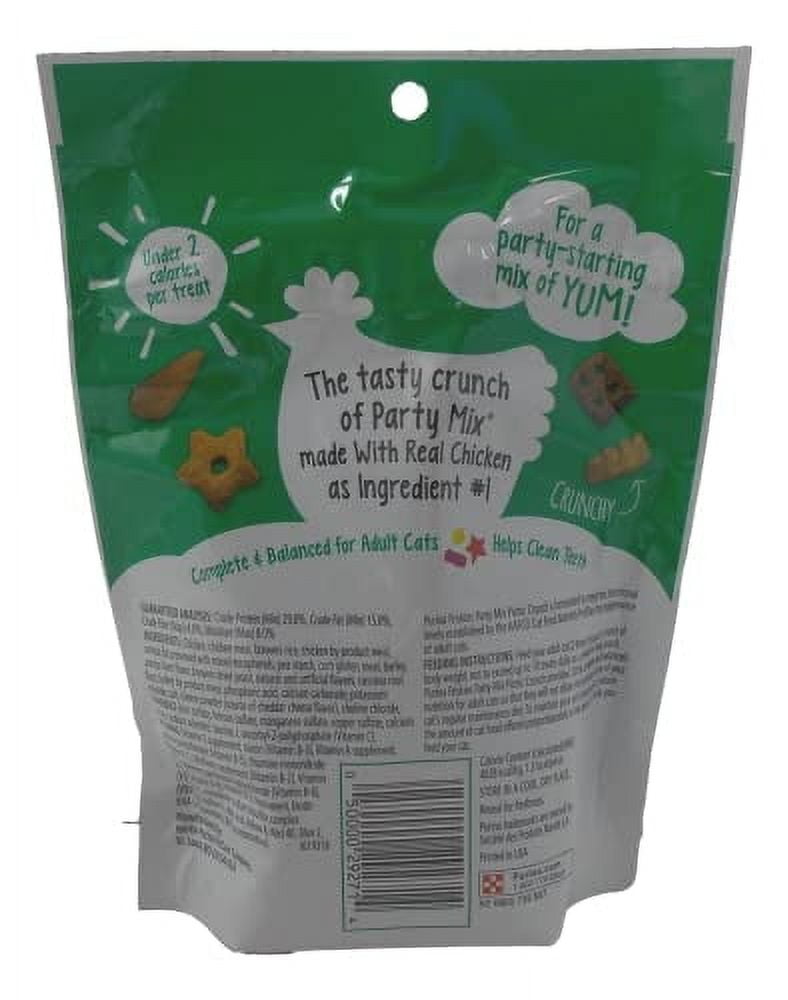 Friskies Party Mix Chicken Lovers Cat Treats Variety 3-Pack | California Crunch, Picnic & Original | 6 oz | MerlinsMart Zine + Catnip Toy