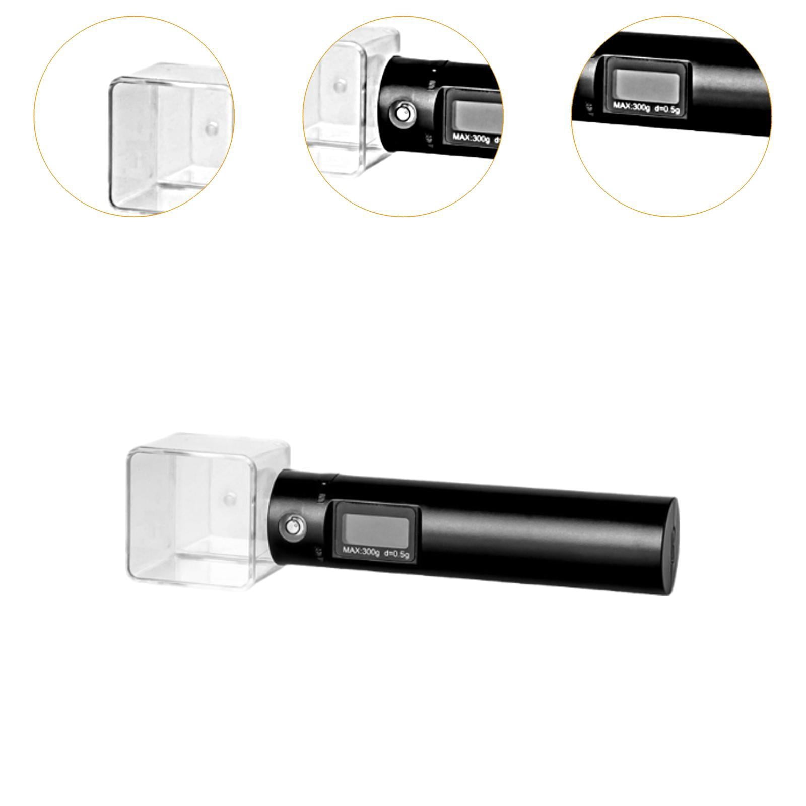 Fancyes Electronic Gram Measuring Spoon Scale, Food Weighing Spoon, Digital Scale Spoon for Dispensing Coffee Beans Flour Sugar Milk Black