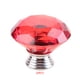 thumbnail image 1 of Perilla de puerta de diamantes de imitación de cristal rojo pulido de 40 mm, manija de tirador de cajón de armario de cocina sidaley JJ17332-02, 1 of 6
