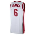 thumbnail image 3 of Men's Nike LeBron James White Ohio State Buckeyes Limited Basketball Jersey, 3 of 3