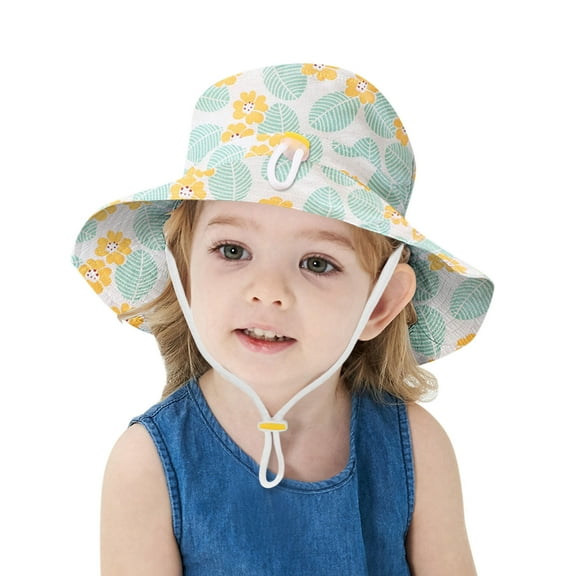 adviicd Sun Hats for Kids Wide Brim Mesh Bucket Hat Sun Protection Breathable Summer Fishing Safari Hat (E,One Size)
