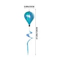 thumbnail image 5 of FONDOTIN 2Pcs Blue Hot Air Balloon Pendants for Garden Ornament in Spiral Shape 12.0*9.8*9.8in, 5 of 8