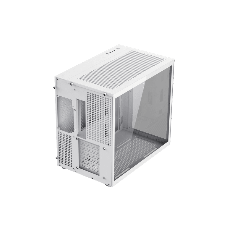 Infinity Mid-Tower ATX PC White Gaming Case With Tempered