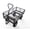 Black, variant on 800LBS Heavy Duty Utility Garden Cart with 10 Inch All-Terrain Pneumatic Wheels, Removable Mesh Side Panels, Easy Maneuverable Outdoor Lawn Cart for Yard Farm Landscaping