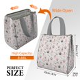 thumbnail image 3 of Unicorn Princess Castle Pattern Insulated Lunch Bag for Women & Adults,Large Portable Soft Cooler Lunch Bag,Thermal Food Storage Tote with Pearl Cotton,8.66L,8.75x5.75x9.5 Inch, 3 of 6