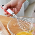 thumbnail image 2 of Batidor de huevos de acero inoxidable de 12 pulgadas con mango de goma, batidor manual de mano para huevos, batidor, herramienta de cocina para hornear, 2 of 7